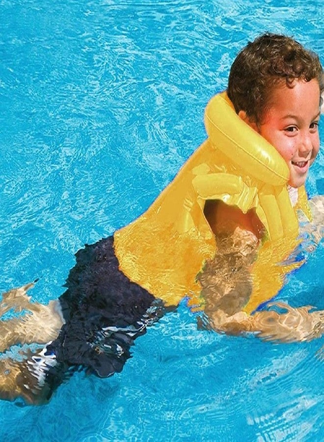 NELSTRAB Pool Party Adjustable Float Inflatable Yalo Vest Safety Jacket with Swimming Ring for Girls and Boys Swimming Ring Swim Tube(Multi Color)(3-6 Year)(Combo) - Image 4